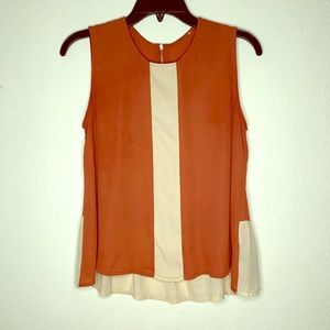 Tank top with zipper detail